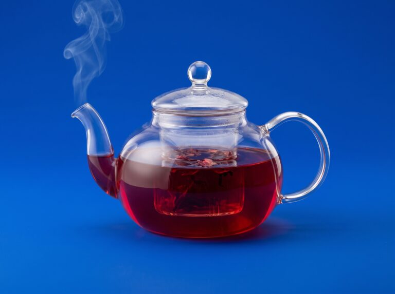 Pot of Hibiscus Tea