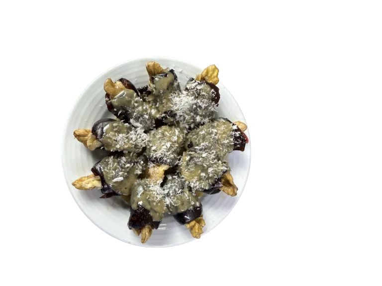 Stuffed Dates with Walnuts & Tahini