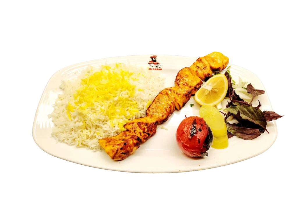 Boneless Chicken Kabab with Rice